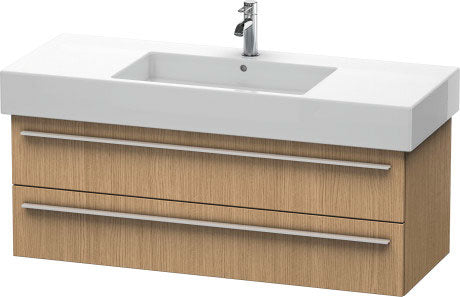 Duravit X-Large 47" x 18" x 18" European Oak Finish Wall-Mounted Vanity Unit (XL635405252)