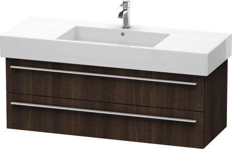Duravit X-Large 47" x 18" x 18" Chestnut Dark Finish Wall-Mounted Vanity Unit (XL635405353)