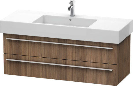 Duravit X-Large 47" x 18" x 18" Walnut Finish Wall-Mounted Vanity Unit (XL635407979)