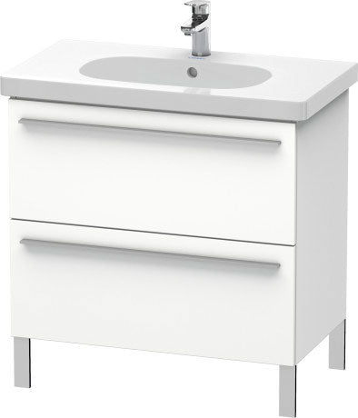 Duravit X-Large 31" x 26" x 18" White Finish Two Drawer Floorstanding Vanity Unit (XL651601818)