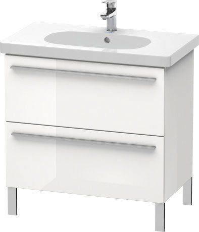 Duravit X-Large 31" x 26" x 18" Concrete Gray Finish Two Drawer Floorstanding Vanity Unit (XL651600707)