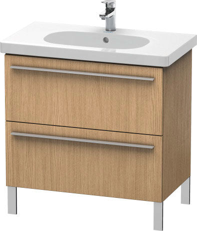 Duravit X-Large 31" x 26" x 18" European Oak Finish Two Drawer Floorstanding Vanity Unit (XL651605252)