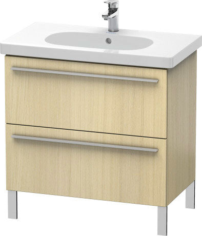 Duravit X-Large 31" x 26" x 18" Mediterranean Oak Finish Two Drawer Floorstanding Vanity Unit (XL651607171)