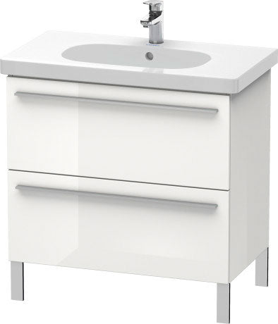 Duravit X-Large 31" x 26" x 18" White Finish Two Drawer Floorstanding Vanity Unit (XL651608585)