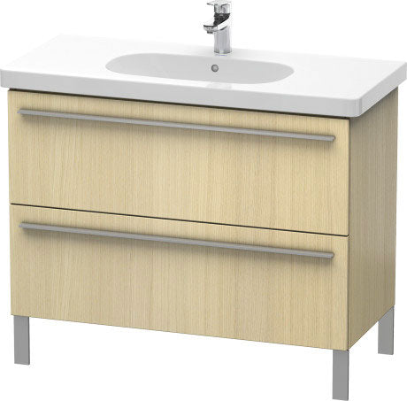 Duravit X-Large 39" x 26" x 18" Mediterranean Oak Finish Two Drawer Floorstanding Vanity Unit (XL651707171)