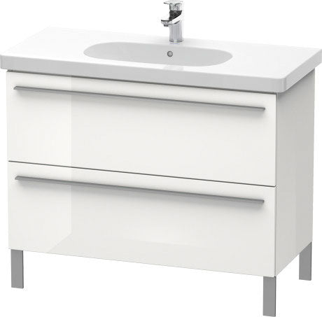 Duravit X-Large 39" x 26" x 18" White Finish Two Drawer Floorstanding Vanity Unit (XL651708585)