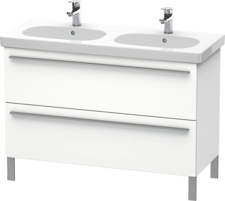 Duravit X-Large 45" x 26" x 18" White Finish Two Drawer Floorstanding Vanity Unit (XL651801818)