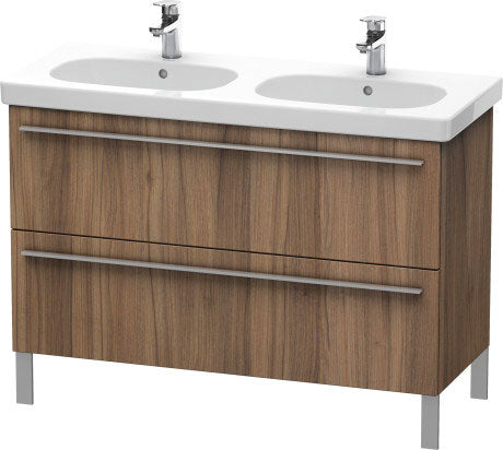 Duravit X-Large 45" x 26" x 18" Walnut Finish Two Drawer Floorstanding Vanity Unit (XL651807979)