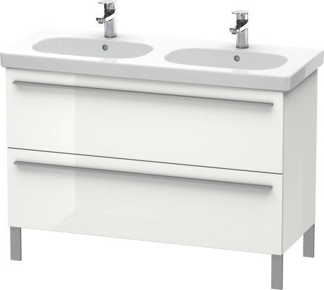 Duravit X-Large 45" x 26" x 18" White Finish Two Drawer Floorstanding Vanity Unit (XL651808585)
