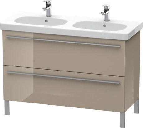 Duravit X-Large 45" x 26" x 18" Cappuccino Finish Two Drawer Floorstanding Vanity Unit (XL651808686)