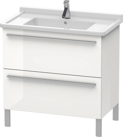 Duravit X-Large 31" x 26" x 18" White Finish Two Drawer Floorstanding Vanity Unit (XL653602222)