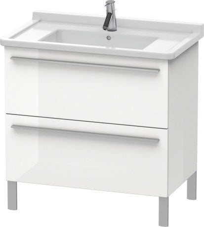 Duravit X-Large 31" x 26" x 18" White Finish Two Drawer Floorstanding Vanity Unit (XL653608585)