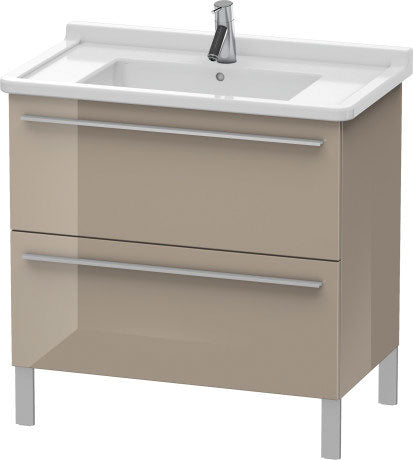 Duravit X-Large 31" x 26" x 18" Cappuccino Finish Two Drawer Floorstanding Vanity Unit (XL653608686)
