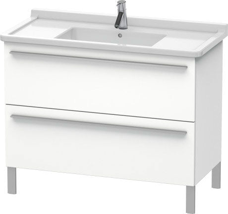 Duravit X-Large 39" x 26" x 18" White Finish Two Drawer Floorstanding Vanity Unit (XL653701818)