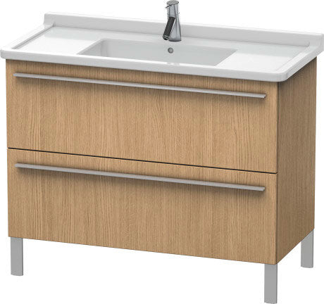 Duravit X-Large 39" x 26" x 18" European Oak Finish Two Drawer Floorstanding Vanity Unit (XL653705252)