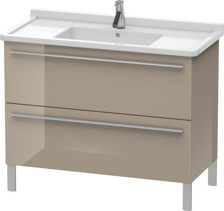 Duravit X-Large 39" x 26" x 18" Cappuccino Finish Two Drawer Floorstanding Vanity Unit (XL653708686)