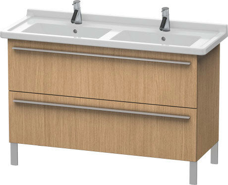 Duravit X-Large 47" x 26" x 18" European Oak Finish Two Drawer Floorstanding Vanity Unit (XL653805252)