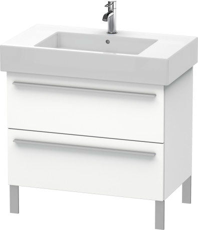 Duravit X-Large 31" x 23" x 18" White Finish Two Drawer Floorstanding Vanity Unit (XL654301818)