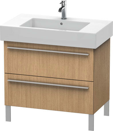Duravit X-Large 31" x 23" x 18" European Oak Finish Two Drawer Floorstanding Vanity Unit (XL654305252)