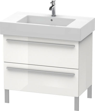 Duravit X-Large 31" x 23" x 18" White Finish Two Drawer Floorstanding Vanity Unit (XL654308585)