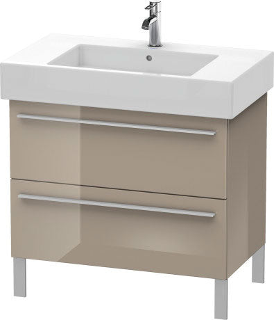 Duravit X-Large 31" x 23" x 18" Cappuccino Finish Two Drawer Floorstanding Vanity Unit (XL654308686)