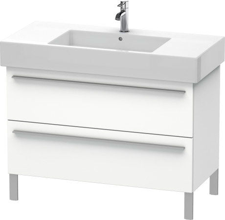 Duravit X-Large 39" x 23" x 18" White Finish Two Drawer Floorstanding Vanity Unit (XL654401818)