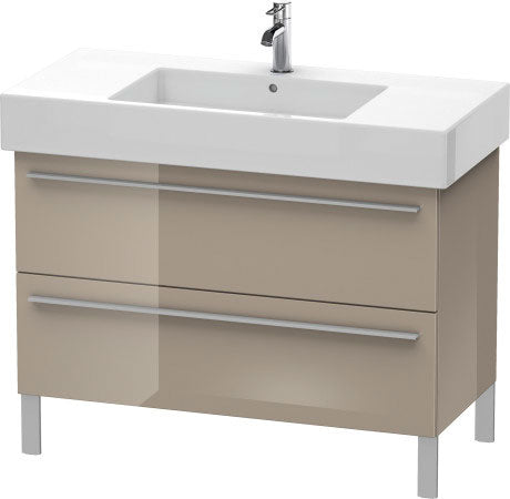 Duravit X-Large 39" x 23" x 18" Cappuccino Finish Two Drawer Floorstanding Vanity Unit (XL654408686)