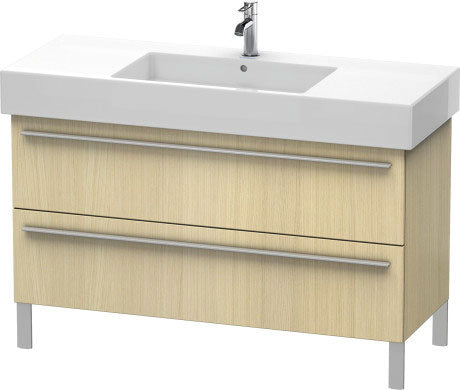 Duravit X-Large 47" x 23" x 18" Mediterranean Oak Finish Two Drawer Floorstanding Vanity Unit (XL654507171)