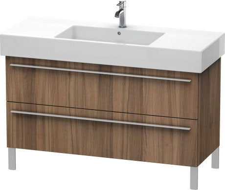 Duravit X-Large 47" x 23" x 18" Walnut Finish Two Drawer Floorstanding Vanity Unit (XL654507979)