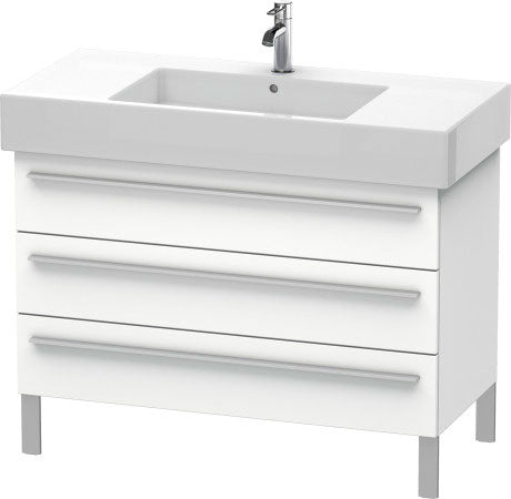 Duravit X-Large 39" x 23" x 18" White Finish Three Drawer Floorstanding Vanity Unit (XL655401818)