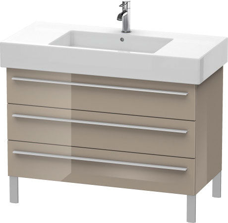 Duravit X-Large 39" x 23" x 18" Cappuccino Finish Three Drawer Floorstanding Vanity Unit (XL655408686)