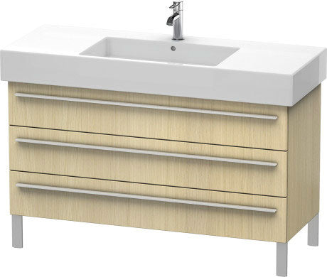 Duravit X-Large 47" x 23" x 18" Mediterranean Oak Finish Three Drawer Floorstanding Vanity Unit (XL655507171)