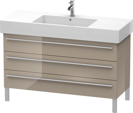 Duravit X-Large 47" x 23" x 18" Cappuccino Finish Three Drawer Floorstanding Vanity Unit (XL655508686)