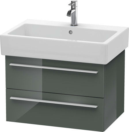 Duravit X-Large 26" x 18" x 17" Dolomite Gray Finish Wall-Mounted Vanity Unit (XL634203838)