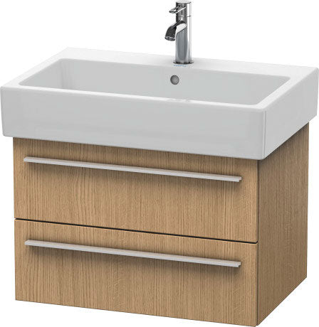 Duravit X-Large 26" x 18" x 17" European Oak Finish Wall-Mounted Vanity Unit (XL634205252)