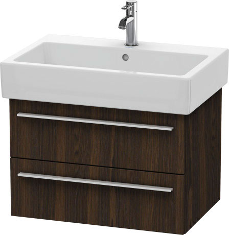 Duravit X-Large 26" x 18" x 17" Walnut Brushed Finish Wall-Mounted Vanity Unit (XL634206969)