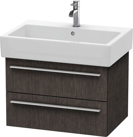 Duravit X-Large 26" x 18" x 17" Dark Brushed Oak Finish Wall-Mounted Vanity Unit (XL634207272)