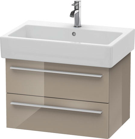 Duravit X-Large 26" x 18" x 17" Cappuccino Finish Wall-Mounted Vanity Unit (XL634208686)