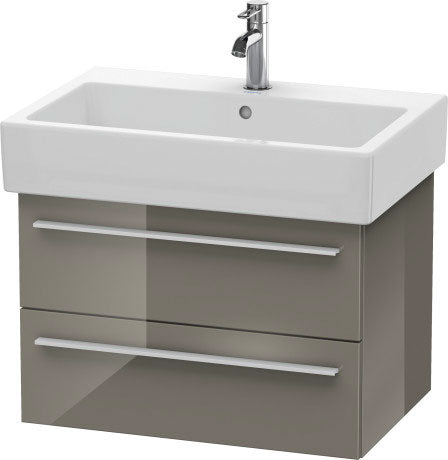 Duravit X-Large 26" x 18" x 17" Flannel Gray Finish Wall-Mounted Vanity Unit (XL634208989)