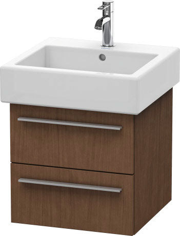 Duravit X-Large 18" x 18" x 17" American Walnut Finish Wall-Mounted Vanity Unit (XL634301313)