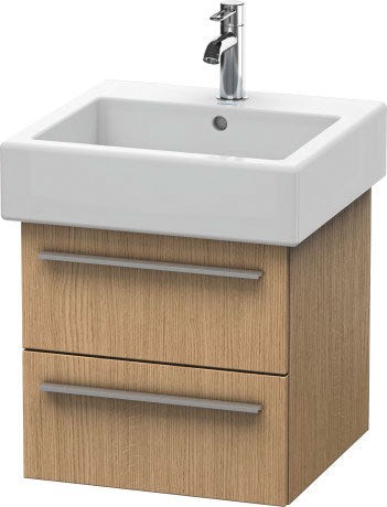 Duravit X-Large 18" x 18" x 17" European Oak Finish Wall-Mounted Vanity Unit (XL634305252)
