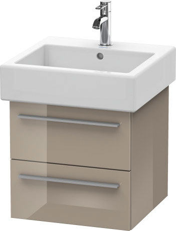 Duravit X-Large 18" x 18" x 17" Cappuccino Finish Wall-Mounted Vanity Unit (XL634308686)