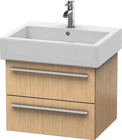 Duravit X-Large 22" x 18" x 17" Brushed Oak Finish Wall-Mounted Vanity Unit (XL634401212)