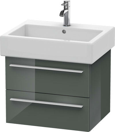 Duravit X-Large 22" x 18" x 17" Dolomite Gray Finish Wall-Mounted Vanity Unit (XL634403838)