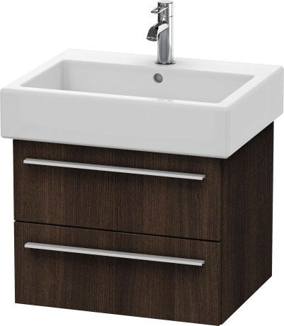 Duravit X-Large 22" x 18" x 17" Chestnut Dark Finish Wall-Mounted Vanity Unit (XL634405353)