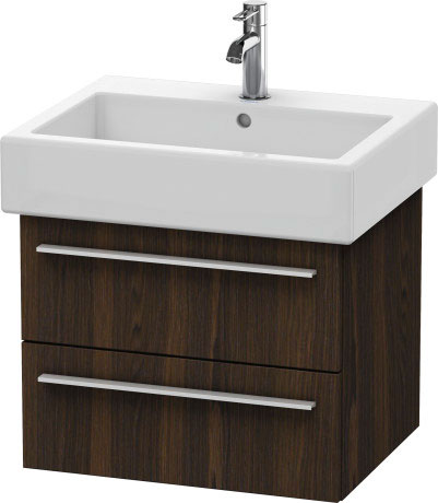 Duravit X-Large 22" x 18" x 17" Walnut Brushed Finish Wall-Mounted Vanity Unit (XL634406969)