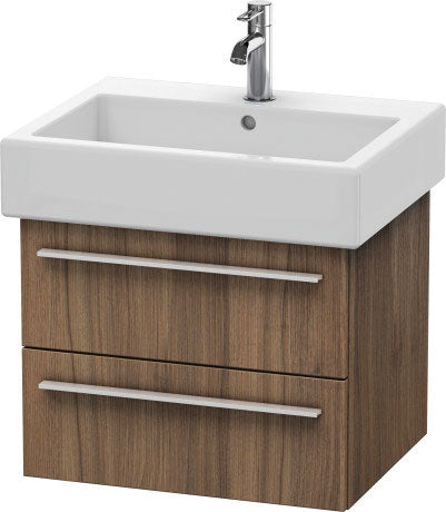Duravit X-Large 22" x 18" x 17" Walnut Finish Wall-Mounted Vanity Unit (XL634407979)