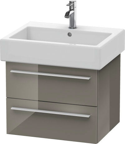 Duravit X-Large 22" x 18" x 17" Flannel Gray Finish Wall-Mounted Vanity Unit (XL634408989)