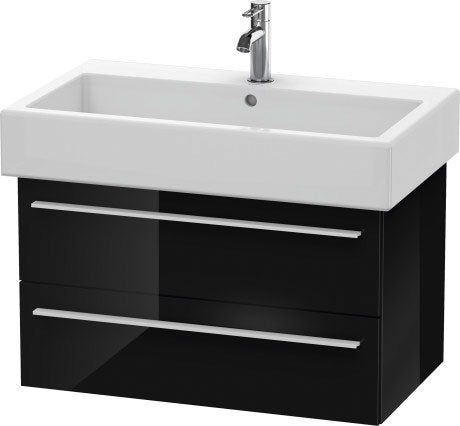 Duravit X-Large 30" x 18" x 17" Black Finish Wall-Mounted Vanity Unit (XL634504040)