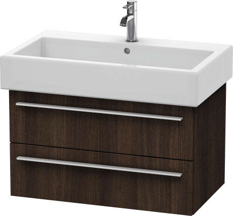 Duravit X-Large 30" x 18" x 17" Chestnut Dark Finish Wall-Mounted Vanity Unit (XL634505353)